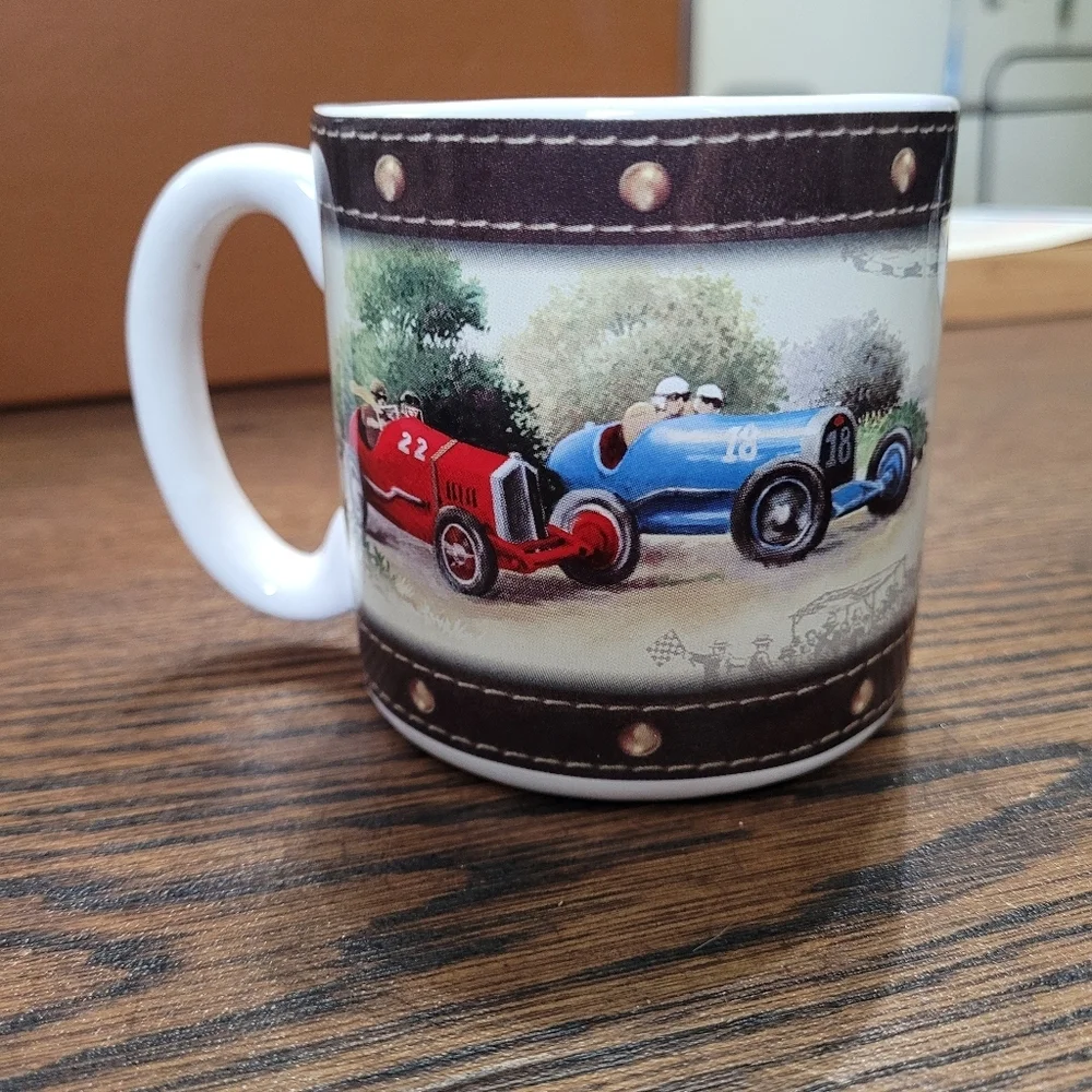 2005 Burton & Burton Collectible Porcelain Coffee Cup Mug Open Road Antique NEW